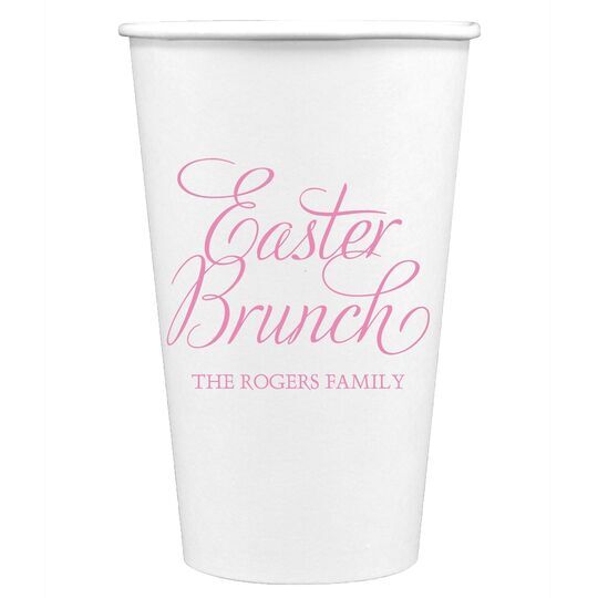 Easter Brunch Paper Coffee Cups